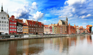 Gdansk panorama of old Town